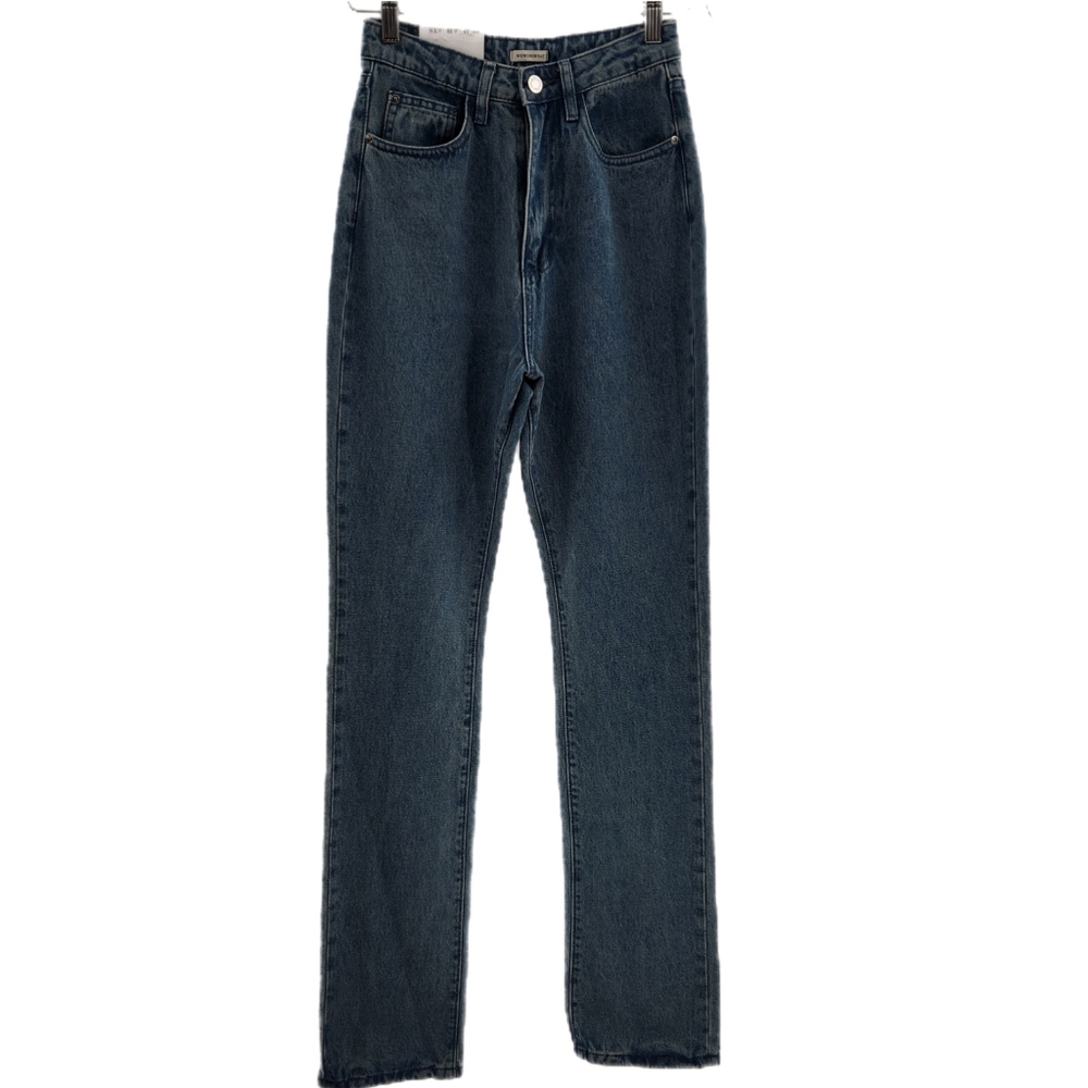 We Wore What The ICON High Rise Steel Rigid Denim Jeans Women Size 25